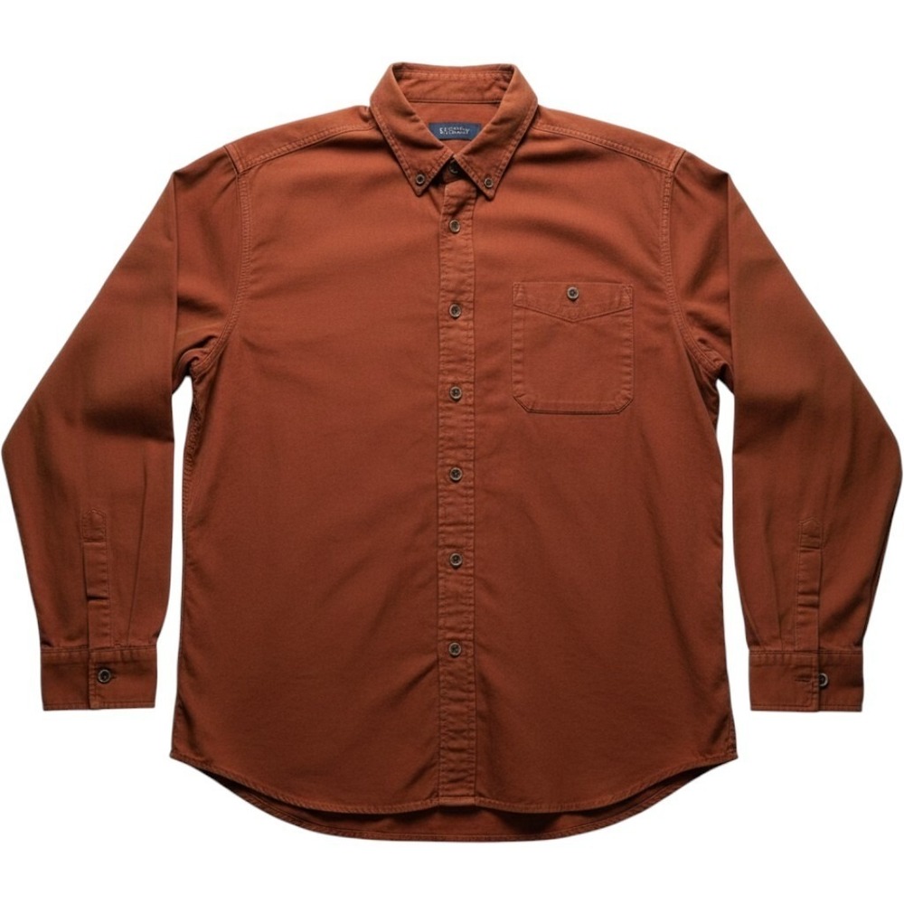 Clear Water Outfitters Shirt Mens XL Brown Corduroy Long Sleeve Button-Up Casual